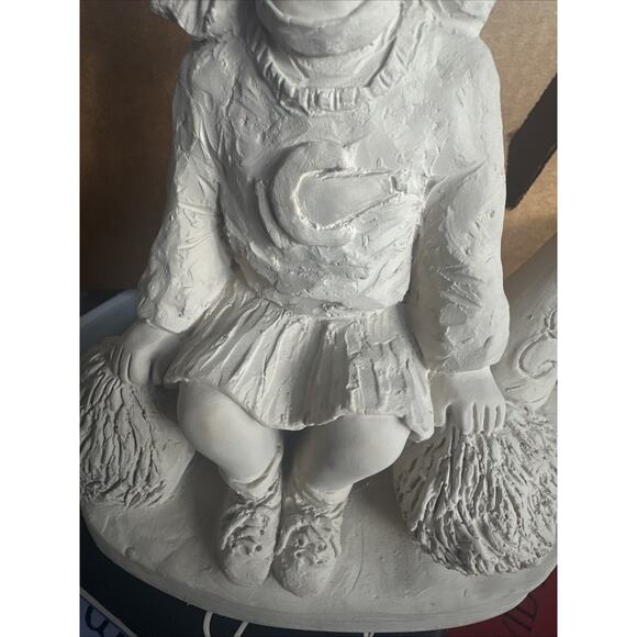 Vintage Austin Sculpture Lil Cheerleader Dee Crowley Bright Eyes Ceramic 90s - Picture 4 of 7